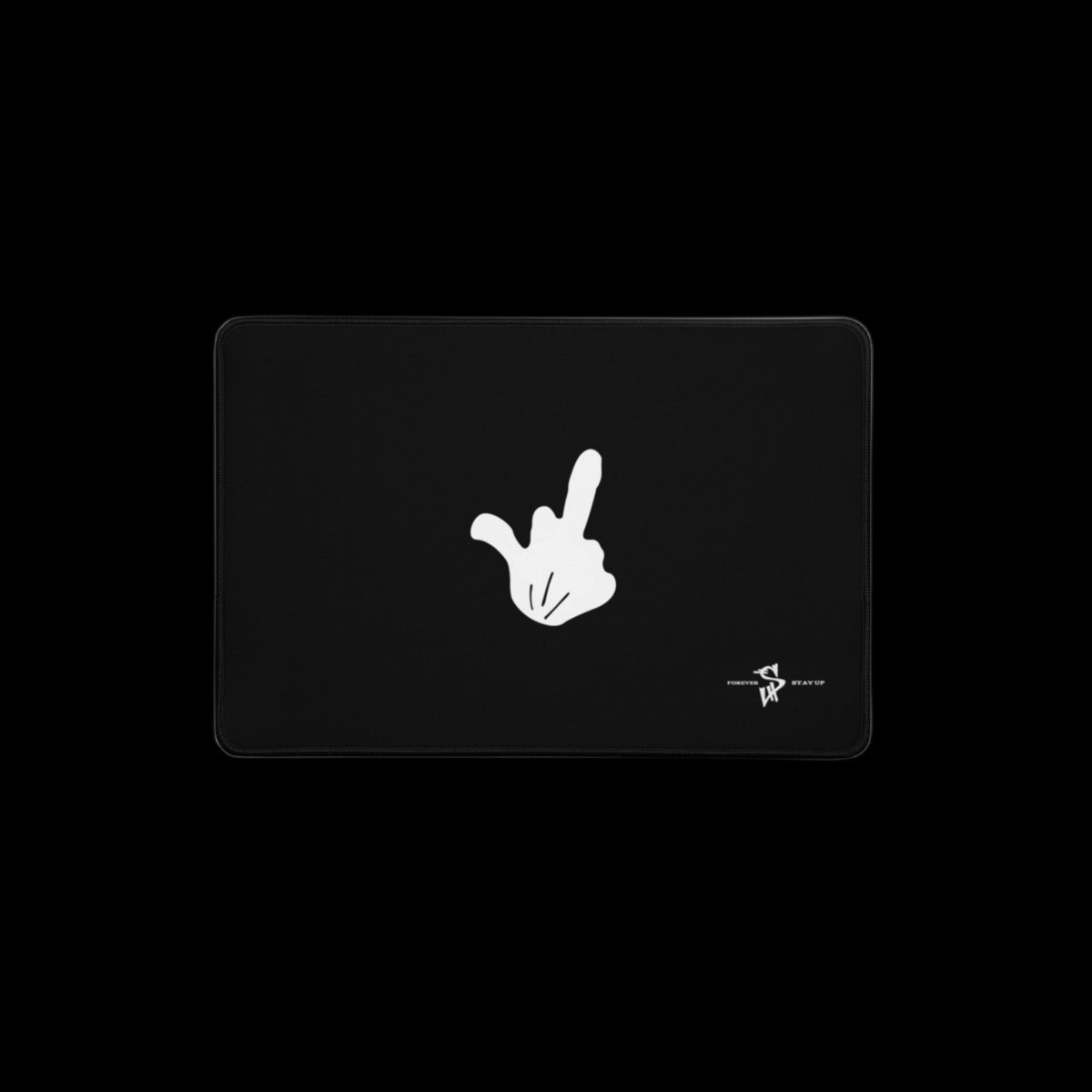 Middle Finger Desk Mat — Black