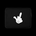 Middle Finger Laptop Sleeve — Black
