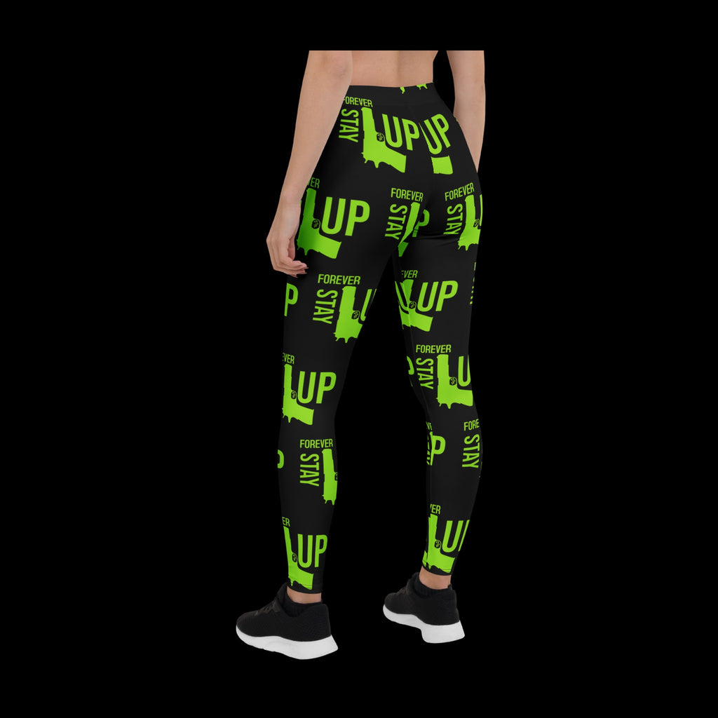 Forever Stay Up — Lime AOP Leggings