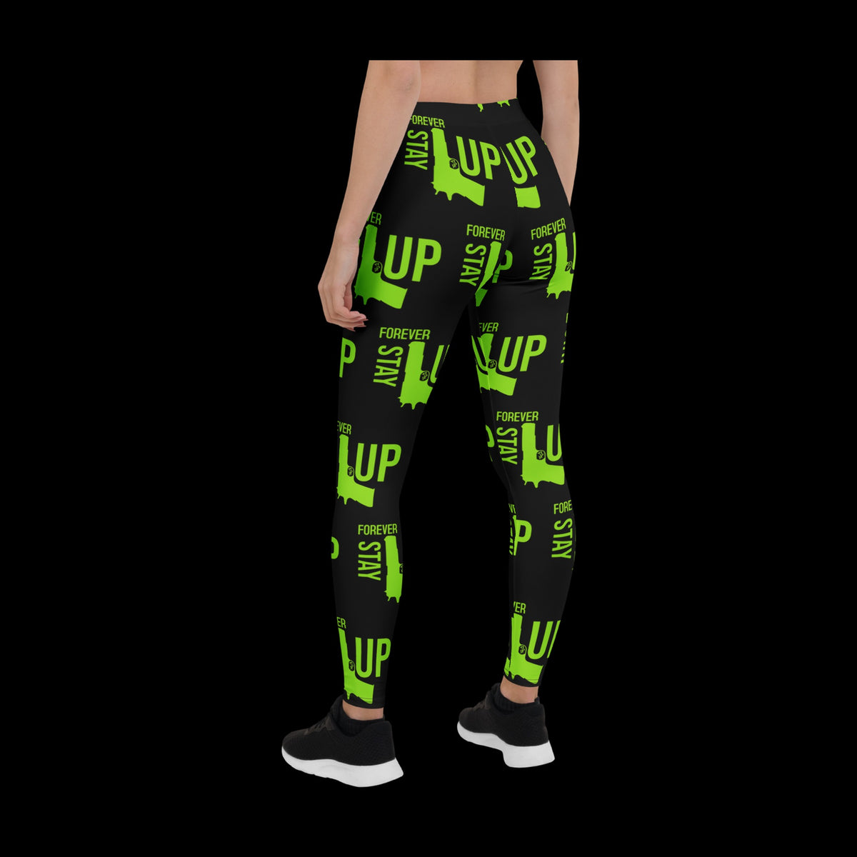 Forever Stay Up — Lime AOP Leggings