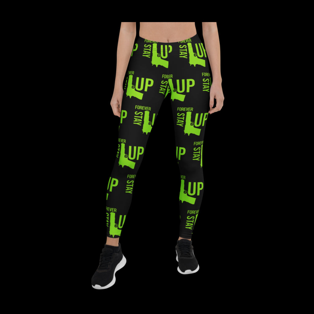 Forever Stay Up — Lime AOP Leggings