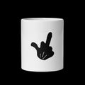 Middle Finger Mug — White