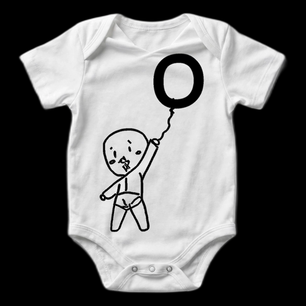 Stay Up Baby Onesie — White