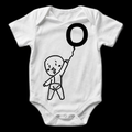 Stay Up Baby Onesie — White